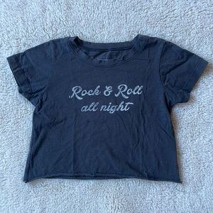 Prince Peter Collection | Black Rock & Roll Distressed Tee | L